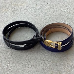 Vintage Leather Belts Made in Korea and Full Grain
